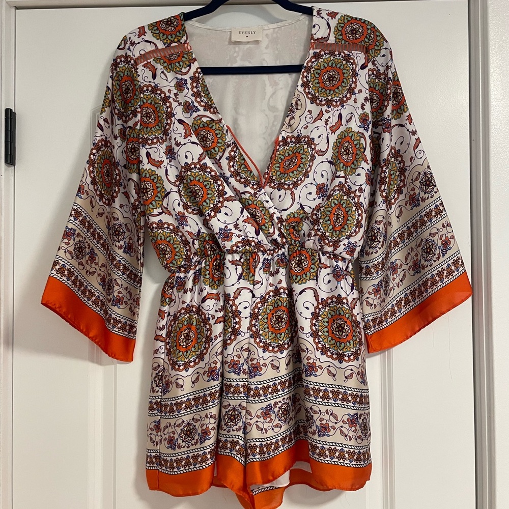 Silk Kimono Romper